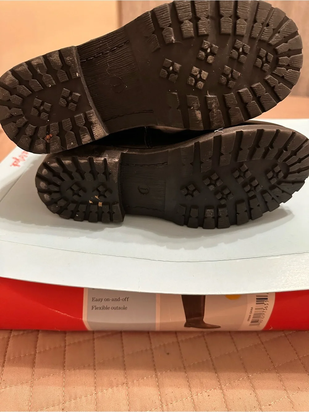 Cat & Jack Kids Black Mid-Calf Buckle Boots